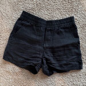 Zara Dark Gray Textured Shorts